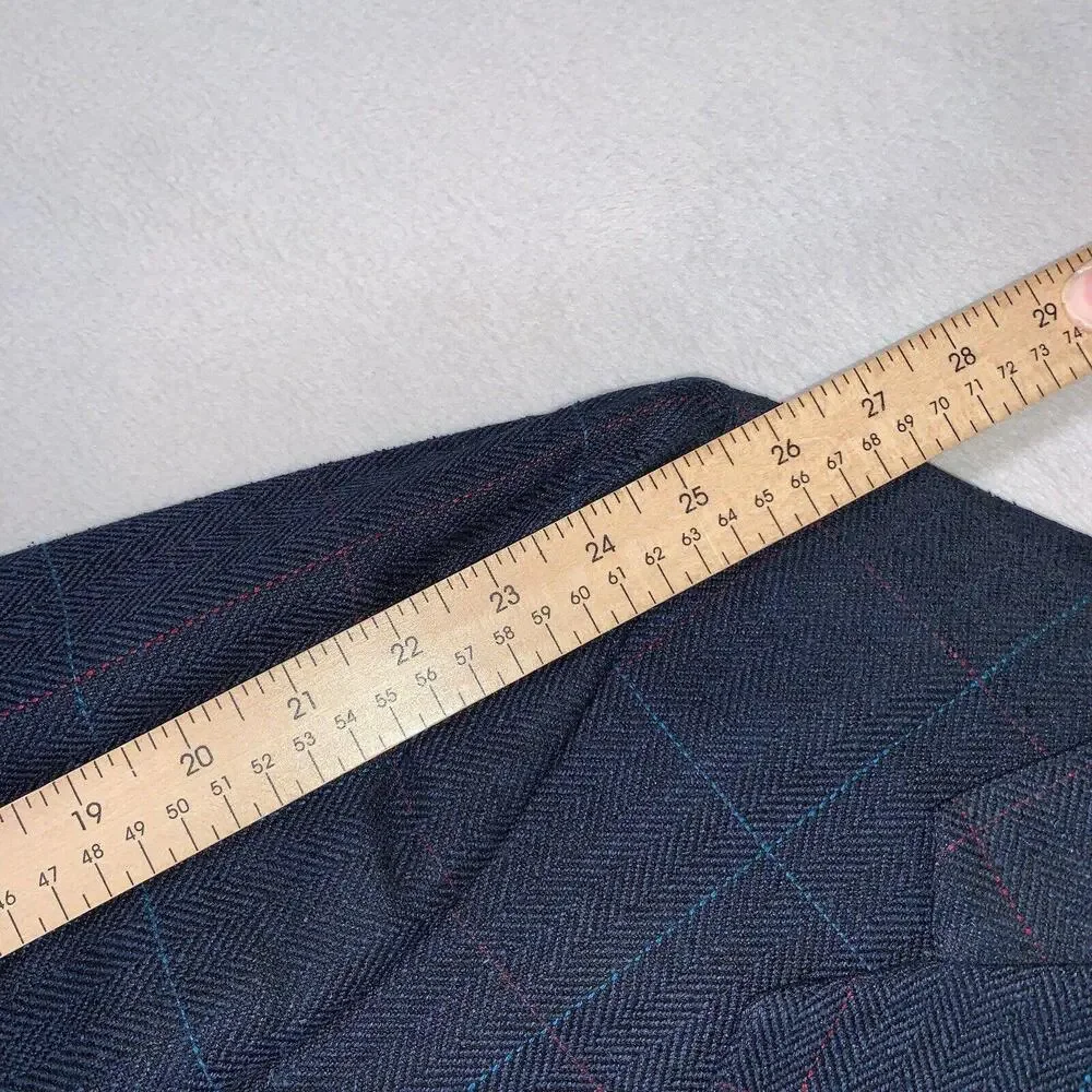 42L Kuppenheimer USA Vintage 2 Button Wool Tweed Blazer Sport Coat Houndstooth‎